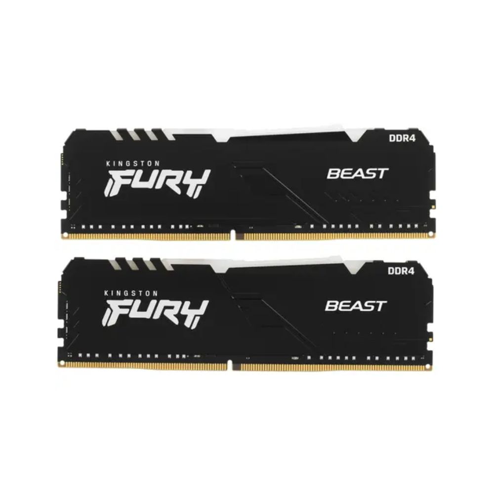 купить Модуль памяти Kingston Fury Beast RGB KF436C18BBAK2/32 DDR4 DIMM 32Gb KIT (2x16) 3600 MHz CL18 в Алматы