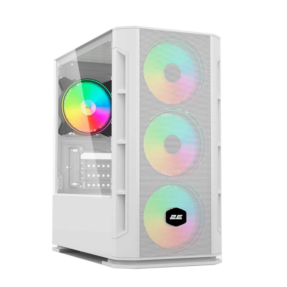 Купить Корпус 2E Gaming Calleo GB700W, Mini Tower, m-ATX, White, 2x3.5*/2x2.5*, USB2.0, 2xUSB3.0 в Алматы