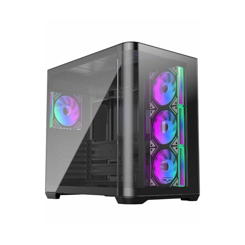 купить Корпус Raijintek ATREUS BT4, Midi-Tower, TG, 4x120mm ARGB, 2xUSB-A 3.0 + 1xUSB Type-C , E-ATX, ATX, mATX, mITX Black в Алматы