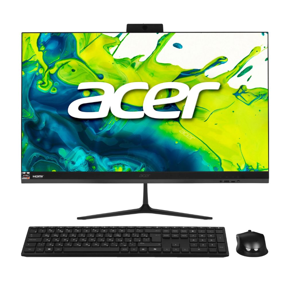 купить Моноблок Acer Aspire C27-2G (Black)/ Intel Core i5 13420h/ 8 ГБ DDR4 3200/ 512 ГБ M.2 NVME SSD/ 27*FullHD IPS non-touch/ 802.11axWiFi6+BT5.0/ беспроводные Kb+M/ Windows 11 в Алматы