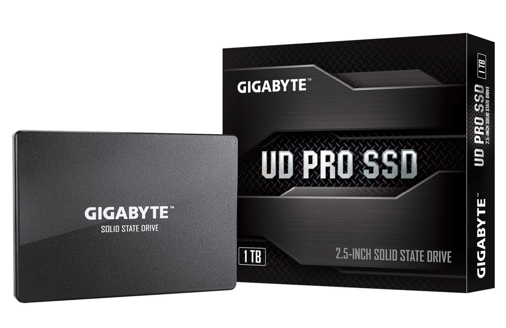 купить SSD-накопитель Gigabyte SSD GP-UDPRO1T, 1TB SATA 6Gb/s 3D TLC 550/530MB/s IOPS 98K/89K MTBF 1.6M RTL в Алматы