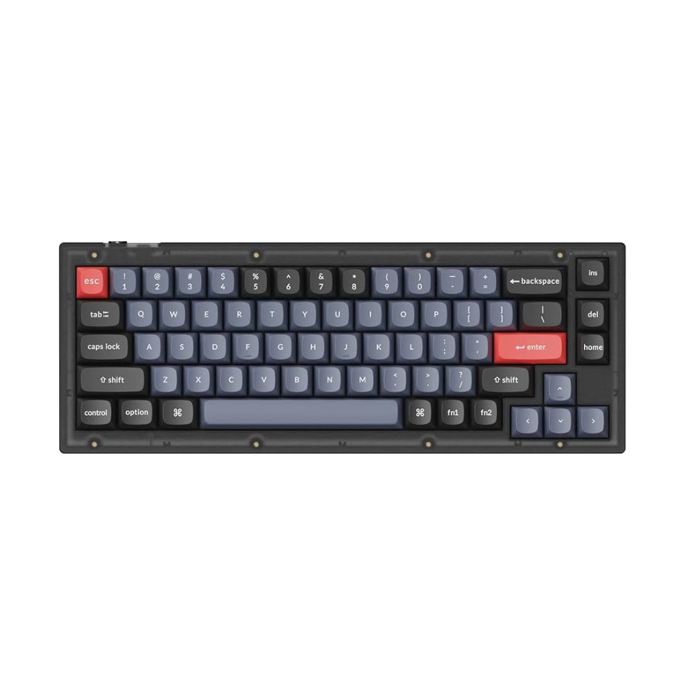 купить Клавиатура Keychron V2-C1 Frosted Black Knob Red Switch RGB Hot-Swap Keychron K pro Mechanical в Алматы