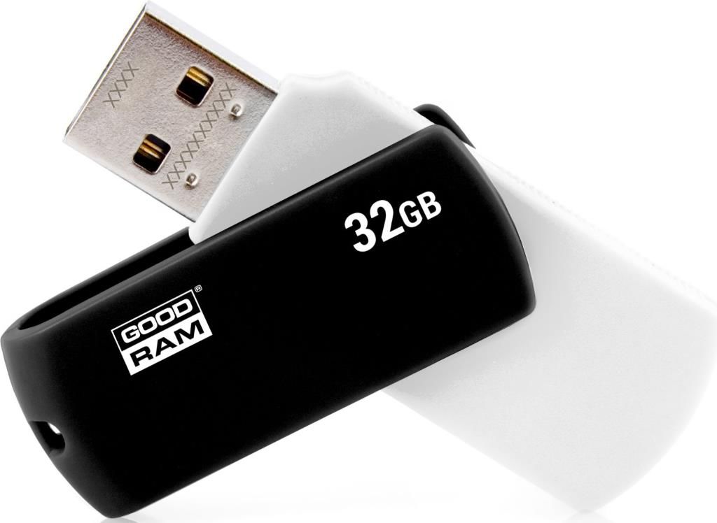 купить USB-ФЛЕШ-НАКОПИТЕЛЬ 32Gb GOODRAM UCO2 USB 2.0 UCO2-0320KWR11 BLACK/WHITE в Алматы