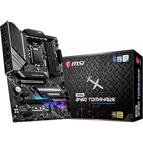 купить Материнская плата MSI MAG B460 TOMAHAWK LGA1200 iB460 4xDDR4 6xSATA3 RAID 2xM.2 HDMI DP ATX в Алматы