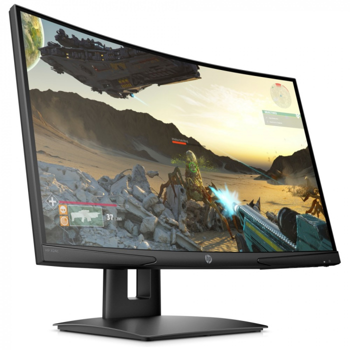 купить Монитор HP 9FM22AA X24c Gaming 23.6" VA,FHD 144Hz,300cd/m2,H178&deg;/V178&deg;,3000:1,4ms,HDMI,DP,Curv1500R,Black в Алматы