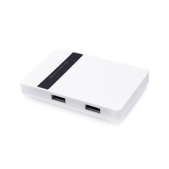 купить Расширитель USB, Deluxe, DUH4005WH, 4 Порта, USB 3.0 Hi-Speed, Дополнительное питание, Белый в Алматы