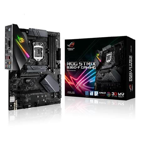 купить Геймерская Материнская плата ASUS ROG STRIX B360-F GAMING LGA1151 4xDDR4 (2666) 6xSATA3 2xM.2 1xDVI 1xHDMI 1xDP 2xPCIe3.0x16 4xPCIe3.0x1 Supports AMD 2-Way CrossFireX Technology 3xUSB3.1 4xUSB2.0 1xPS/2 ATX                                             в Алматы