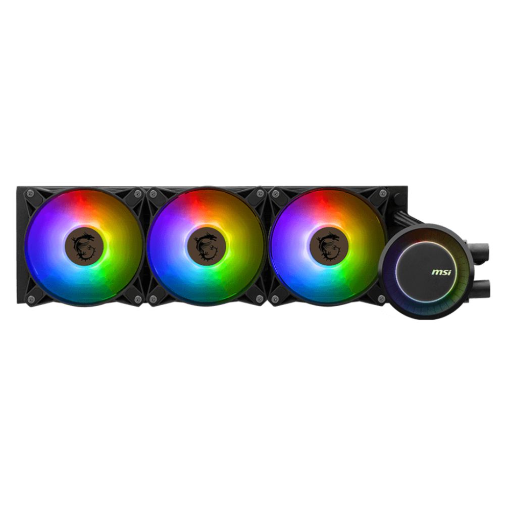 купить Водяное охлаждение для CPU MSI MAG CORELIQUID E360. Socket Intel/AMD, 4pin, Fan 3x120см, ARGB, Black в Алматы