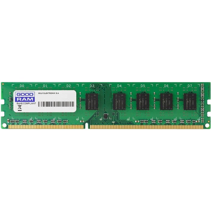 купить Оперативная память 4Gb DDR3 1333Mhz GOODRAM PC3-10600 CL9 GR1333D364L9S/4G в Алматы