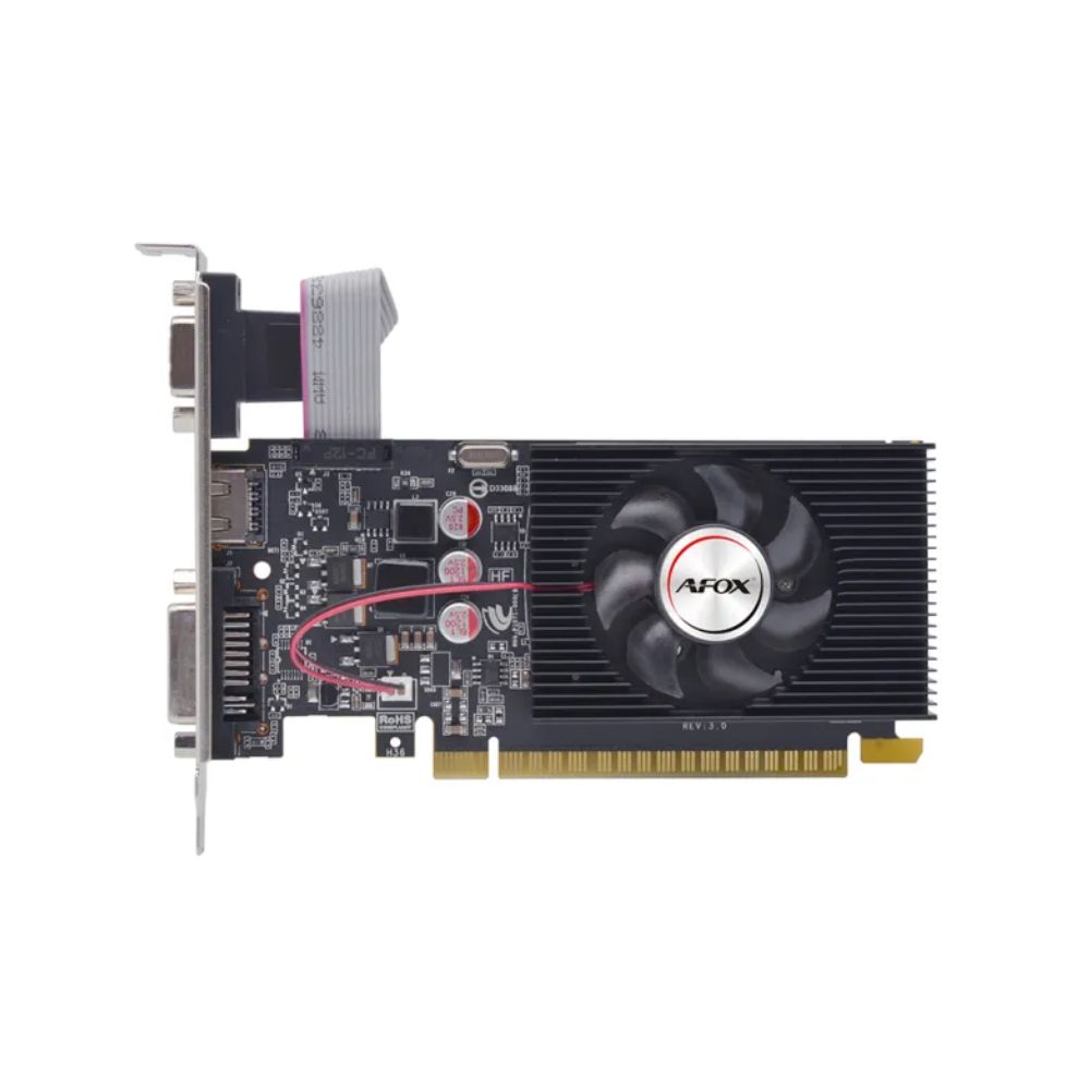 купить SVGA PCI Express, 1 GB, Afox GT 240 [AF240-1024D3L2-V3], DVI/HDMI/VGA, GDDR3/128bit, +LP в Алматы