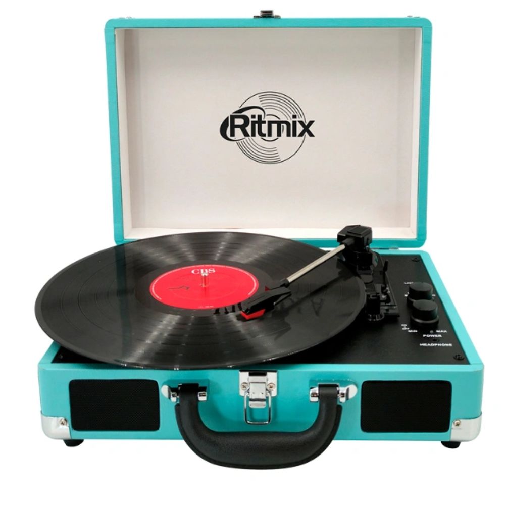 купить Проигрыватель виниловых пластинок RITMIX LP-160B Blue в Алматы