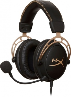 купить Наушники-гарнитура игровые HyperX HX-HSCA-GD/NAP Cloud Alpha-Gold в Алматы