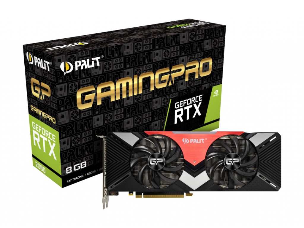 купить Видеокарта, PALIT, RTX2080 DUAL 8G 4710636270123, NE62080020P2-180A, GDDR6, 256bit, 3-DP, HDMI, USB-C, Цветная коробка в Алматы