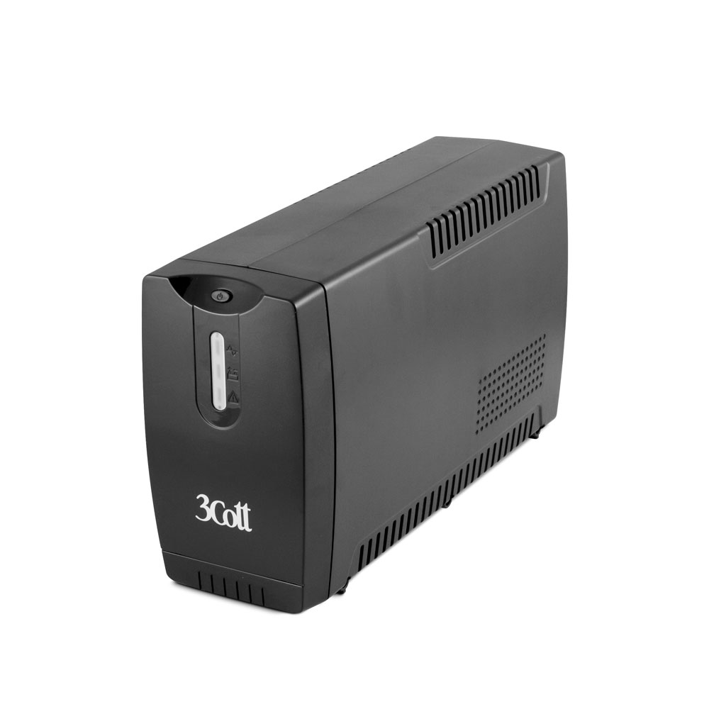 купить Источник бесперебойного питания 3Cott-650-OFC, Office line, UPS AVR, 650VA/390W, 12V/7Ah, IEC C13*4, Cable C13*1, RJ11, LED в Алматы