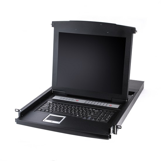 купить KVM консоль, SHIP, AS-9116ULG, Стоечная, 16-портовая, 19* экран, Коннекторы VGA, Чёрный в Алматы