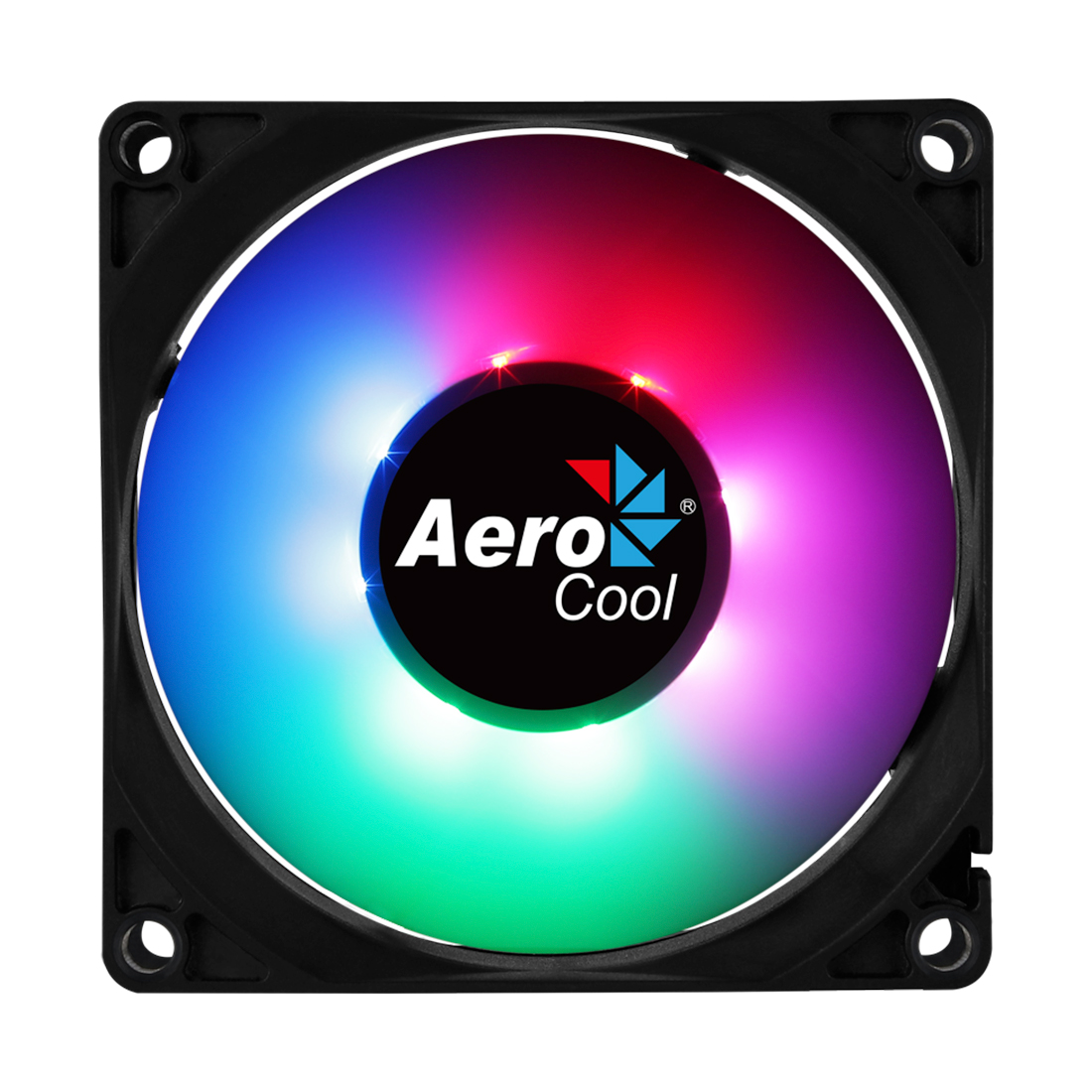 купить Кулер для компьютерного корпуса, AeroCool, Frost 12, FRGB, 120мм, 1000&plusmn;10%об.мин,  Molex 3pin, Габариты 120х120х25мм, Чёрный в Алматы