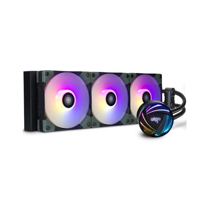 купить Жидкостная система охлаждения AIGO AT360 <RGB, Intel 1200/115x/20xx, AMD AM4/3, FAN120> в Алматы