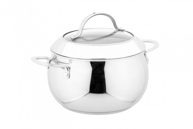 купить Кастрюля Vinzer Grand Majestic Glossy 89164 с крышкой 24 см 6.8 л в Алматы
