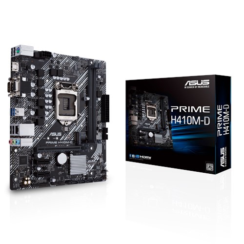 купить Материнская плата ASUS PRIME H410M-D LGA1200 2xDDR4 2xSATA3 1xM.2 1xDSub 1xHDMI 3xPCIe3.0 mATX в Алматы