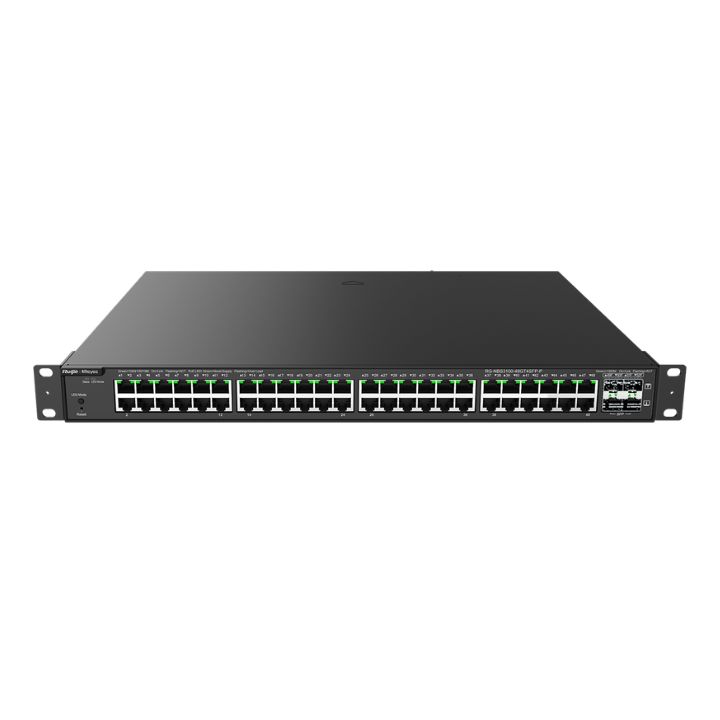 купить Коммутатор Reyee RG-NBS3100-48GT4SFP-P L2 PoE+(48x10/100/1000Base-T PoE+, 4xSFP, 370W PoE power budget, 19quot; Rack Case) в Алматы