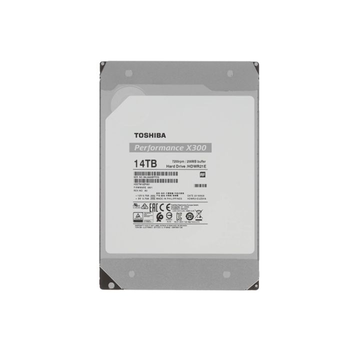 купить Жёсткий диск HDD 14Tb SATA 6Gb/s Toshiba X300 HDWR21EUZSVA 3.5" 7200rpm 256Mb в Алматы