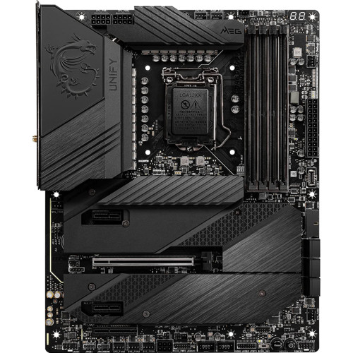 купить Материнская плата MSI MEG Z590 UNIFY LGA1200 iZ590 4xDDR4 6xSATA3 RAID 4xM.2 SLI CrossFire ATX в Алматы