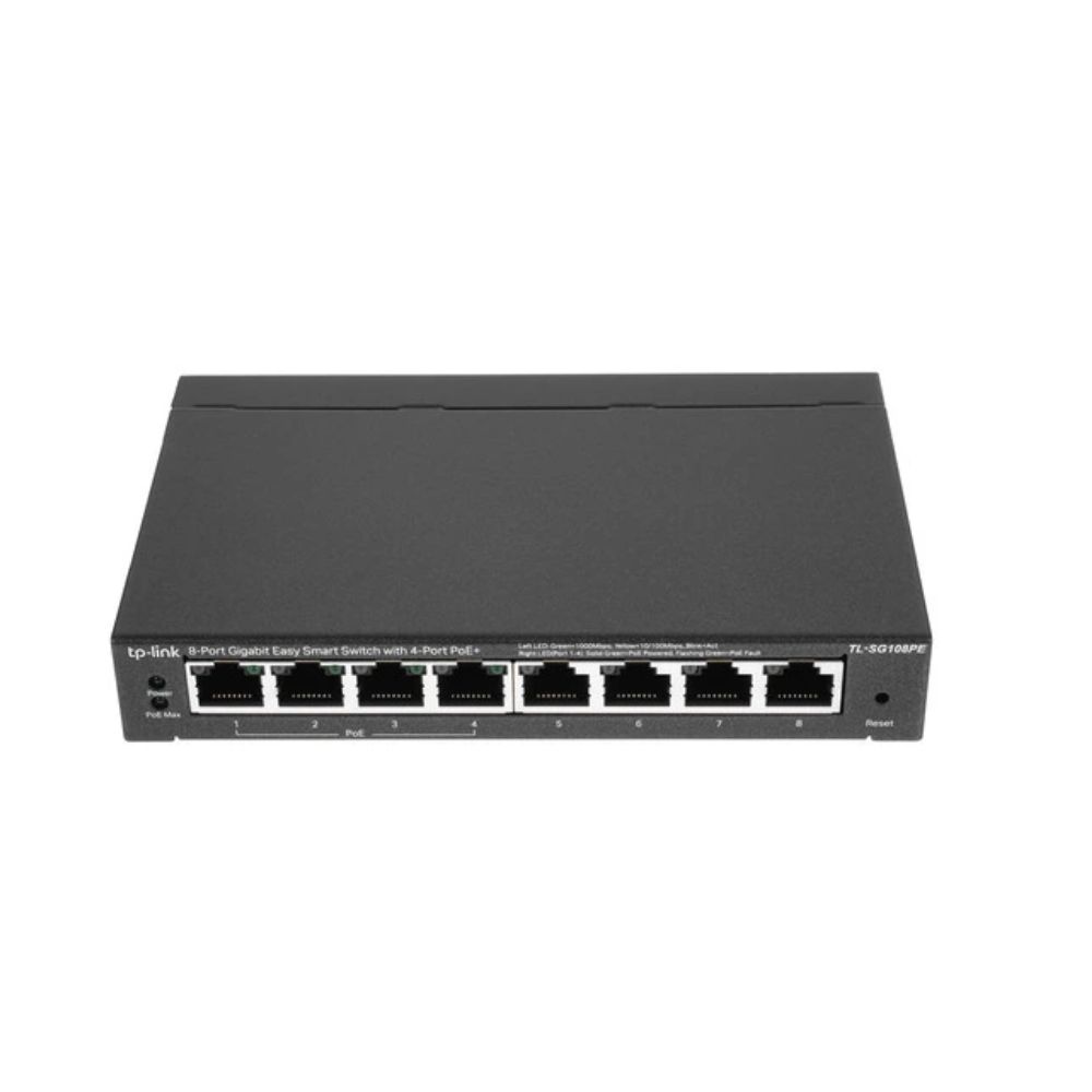 Купить Switch 8 port TP-Link TL-SG108PE, 8х10/100/1000 Мбит/с Gigabit Ethernet, PoE в Алматы
