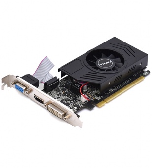 купить Видеокарта Sinotex Ninja GeForce GT 730 2Gb 128-bit DDR3 D-Sub DVI HDMI (NK73NP023F) BOX в Алматы