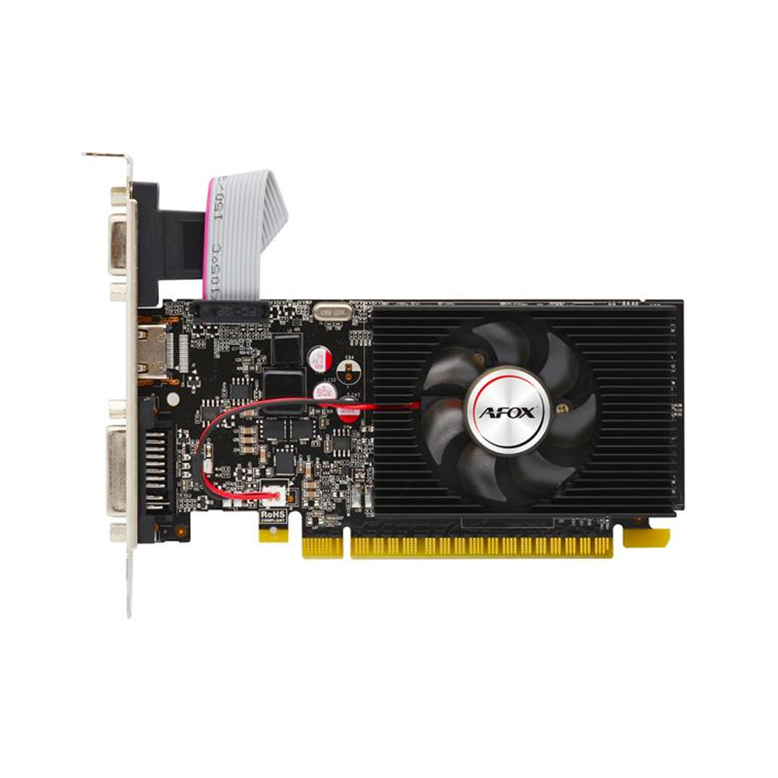 Купить Видеокарта AFOX GT740 4GB D3 LP Single Fan (AF740-4096D3L3) в Алматы