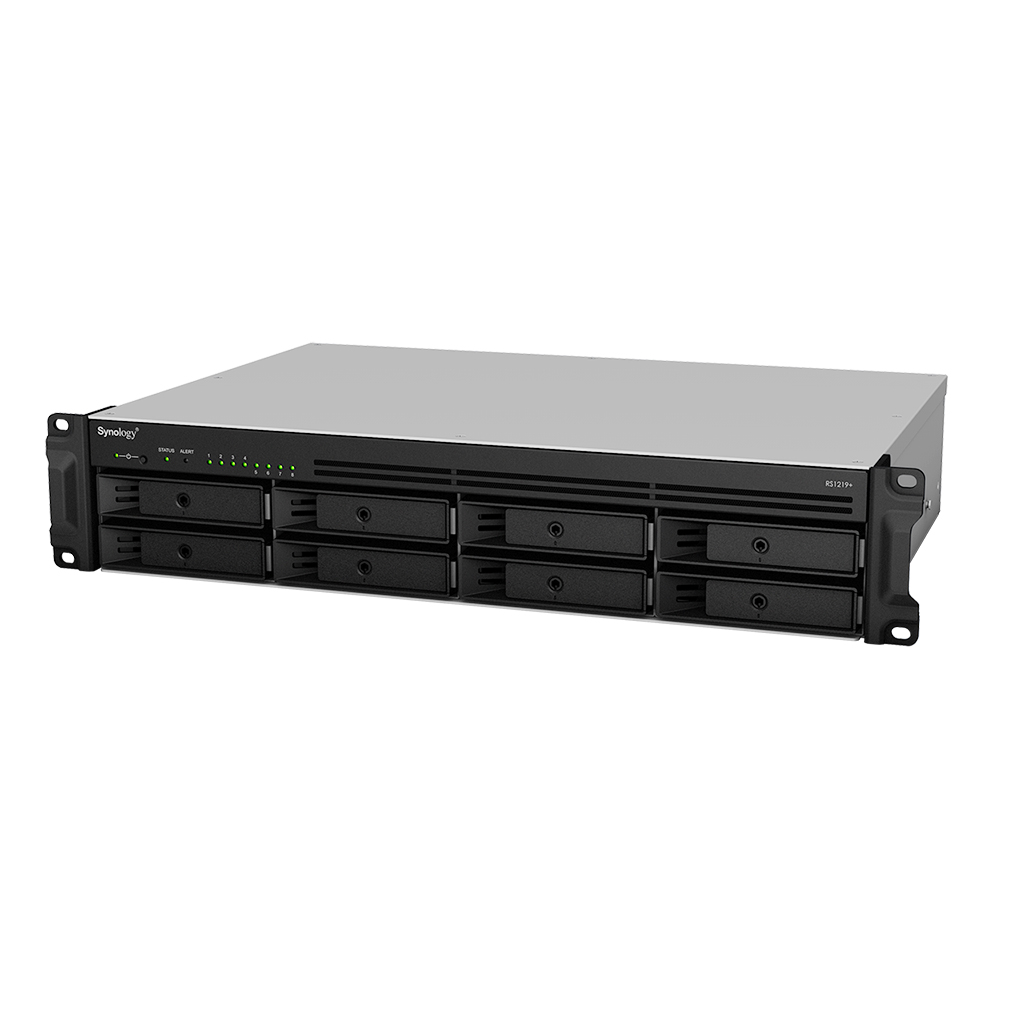 купить Сетевой NAS сервер Synology RS1219+  8xHDD 2U NAS-сервер All-in-1 в Алматы