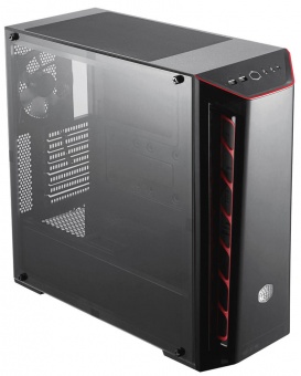 купить Компьютерter, Masteный корпус, Cooler MasrBox MB520 (MCB-B520-KANN-S00), ATX/Micro ATX/ Mini ITX, USB 2*3.0, HD-Audio Mic, Кулер 1*12см, Высота процессорного кулера до 165мм, Толщина 0,8мм, Без Б/П, Чёрный в Алматы