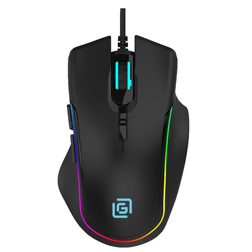 купить Мышь Oklick 729G LABYRINTH черный оптическая (6400dpi) USB игровая (7but) в Алматы