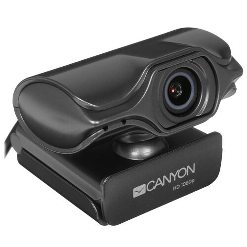 купить CANYON C6 2k Ultra full HD 3.2Mega webcam with USB2.0 connector, built-in MIC, IC SN5262, Sensor Aptina 0330, viewing angle 80°, with tripod, cable length 2.0m, Grey, 61.1*47.7*63.2mm, 0.182kg в Алматы