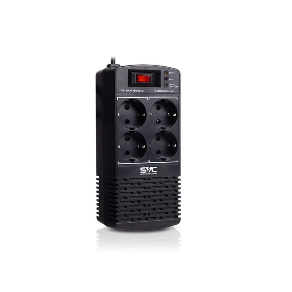купить Стабилизатор SVC AVR-600-L, 600VA, 300W, AVR 174-280V, 4xSchuko CEE7 в Алматы