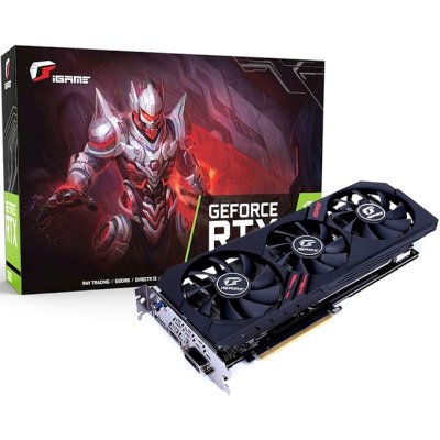 купить Видеокарта 6Gb PCI-E GDDR6 COLORFUL iGame Ultra HA1V, HDMI+DP+DVI, RGB, GeForce RTX2060 в Алматы