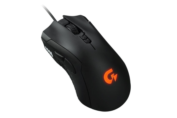 купить Компьютерная мышь, Gigabyte, GM-XM300, Игровая, Оптическая 6400 dpi,  Прорезиненные боковые вставки, Подсветка 16.8 млн. цветов, Проводная, USB, Чёрная в Алматы