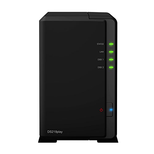 купить Сетевой NAS-сервер Synology DS218play, 2 отсека для HDD, в Алматы
