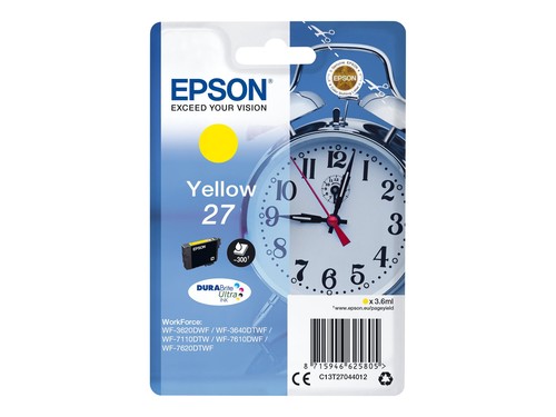 купить Картридж Epson C13T27044022 для WF-7110/7610/7620 жёлтый в Алматы