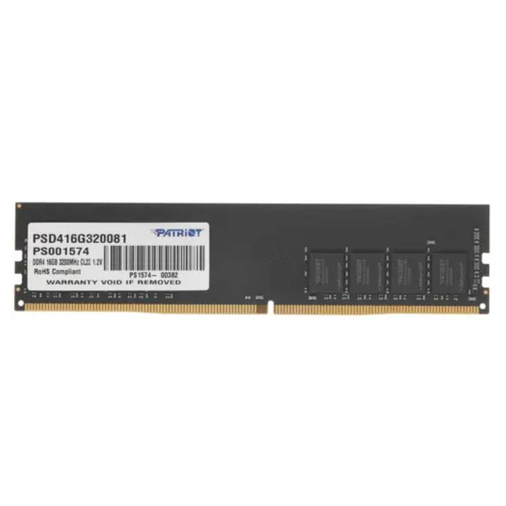 купить Модуль памяти Patriot Signature, PSD416G320081, DDR4, DIMM, 16Gb, 3200Mhz, CL22 в Алматы