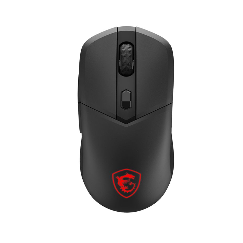 Купить Мышь MSI VERSA 300 ELITE WIRELESS / RGB / 2.4 GHz W / Bluetooth 5.3 / USB 2.0 / 6 кн. / 65 гр. / DPI 400-6400 / PixArt PAW3395DM Optical Sensor / Черный в Алматы