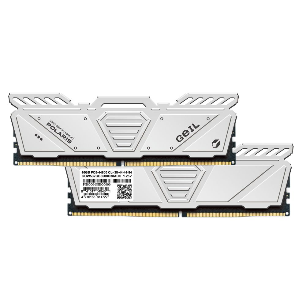 купить ОЗУ 32GB Kit (2x16GB) GEIL Polaris 6000Mhz DDR5 GOW532GB6000C38BDC White в Алматы