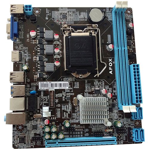 купить AFOX IH81-MA3 LGA1150 iH81 2xDDR3 2xSATA3 2xSATA2  1xPCIe2.0x16 1xPCIe2.0x1 1xD-Sub 2xUSB3.0 8xUSB в Алматы