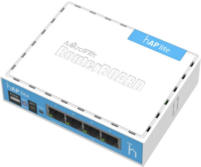 купить Маршрутизатор MikroTik RB941-2nD hAP lite  with 650MHz CPU, 32MB RAM, 4xLAN, built-in 2.4Ghz 802.11b/g/n 2x2 two chain wireless with integrated antenn в Алматы