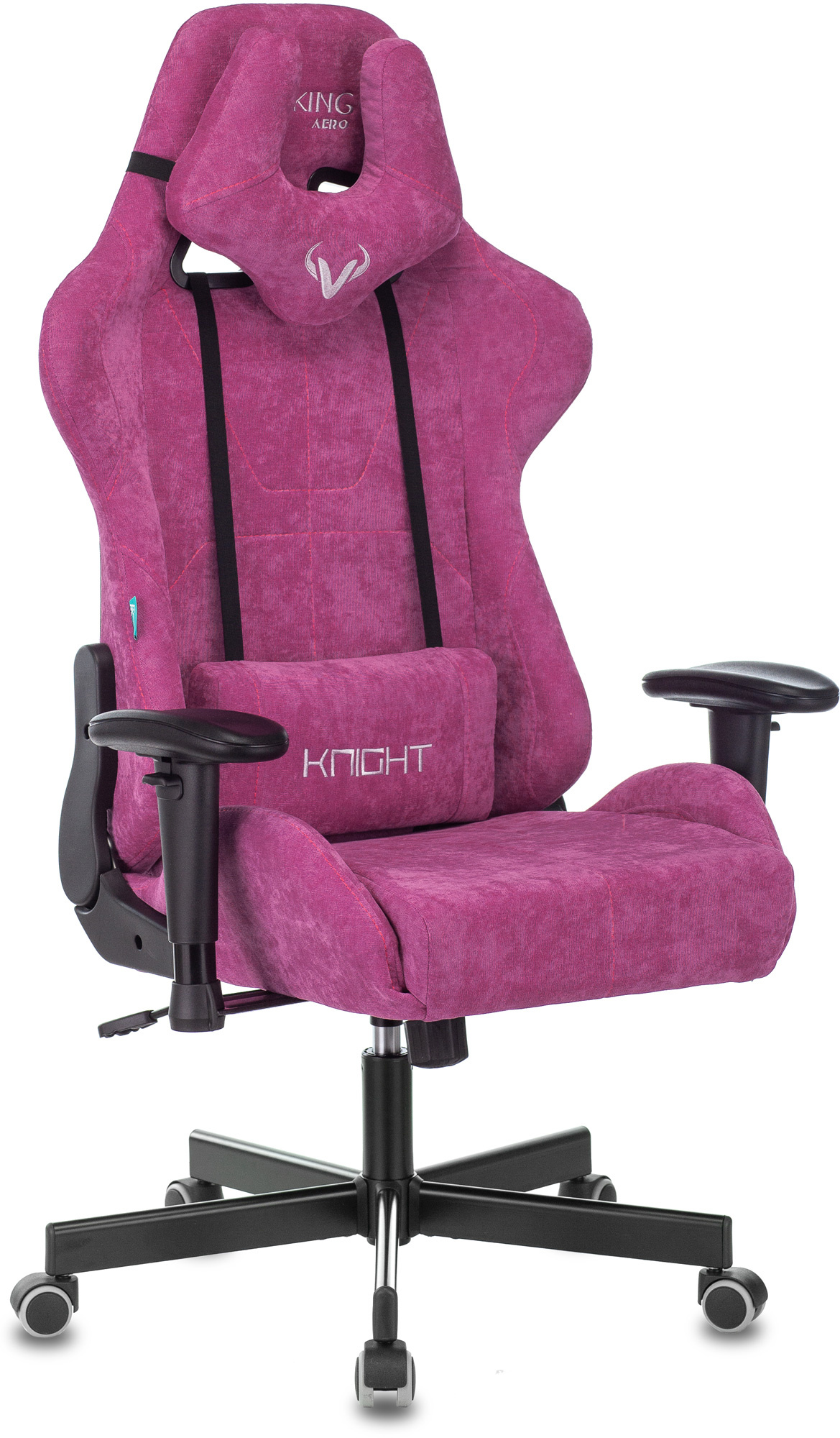 купить Кресло игровое Zombie VIKING KNIGHT Light-15 малиновый ткань с подголов. крестовина металл в Алматы