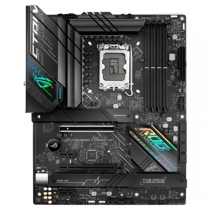 купить ASUS STRIX B660-F GAMING WIFI s1700 B660 4xDDR5 M.2 HDMI-DP Wi-Fi BT ATX в Алматы