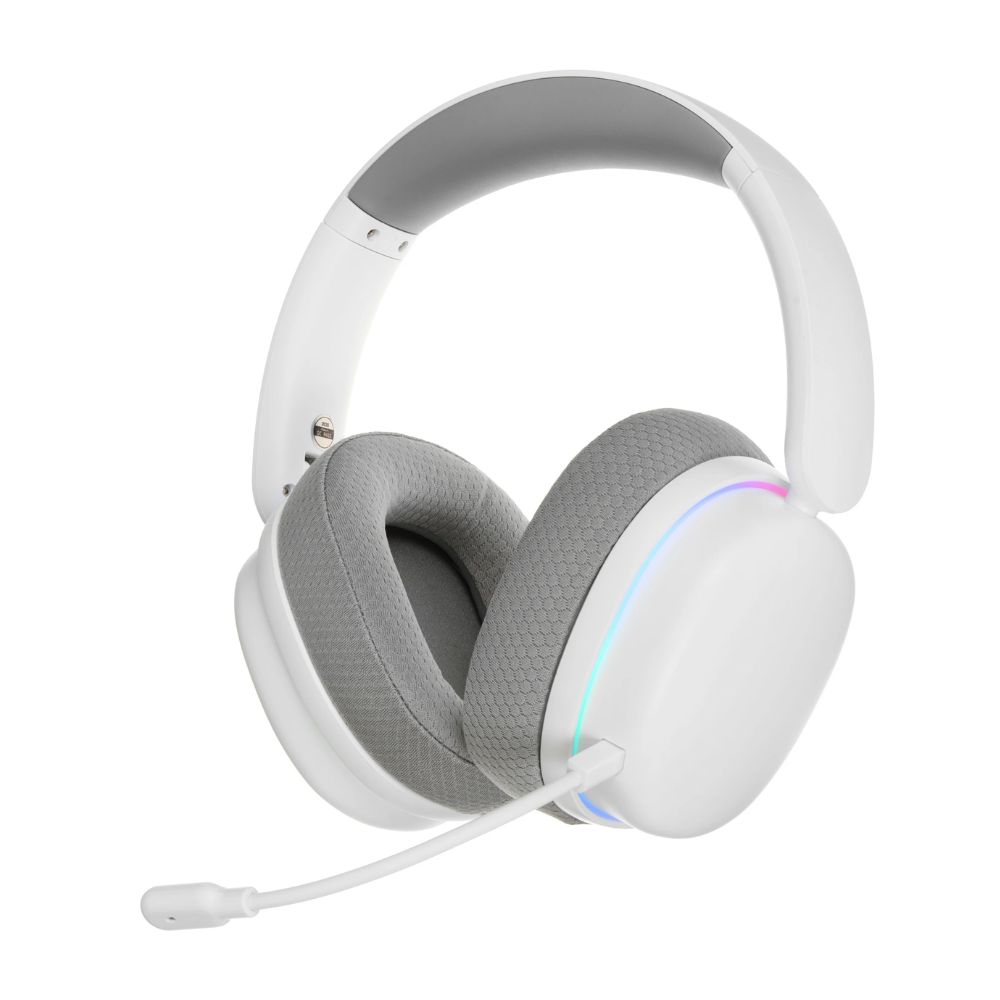 купить Bluetooth headphone AULA G7 PRO WHITE, BT5.3/2.4G/cable, white в Алматы