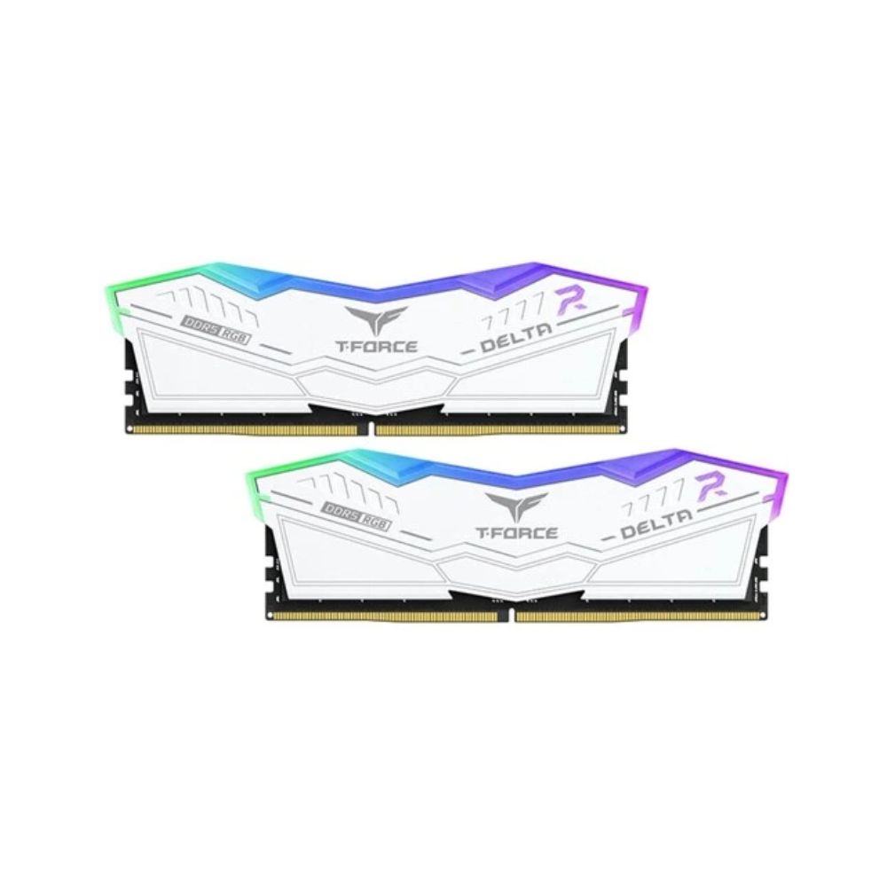 купить Оперативная память 32GB Kit (2x16GB) 6200MHz DDR5 Team Group DELTA RGB FF4D532G6200HC38ADC01 White в Алматы