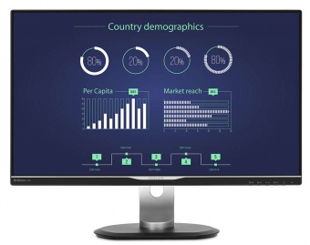 купить Монитор LCD 25** 16:9 2560х1440 IPS, nonGLARE, 350cd/m2, H178&deg;/V178&deg;, 1000:1, 5ms, VGA, DVI, DP,  HDMI, USB 3.0 x 3, Tilt, Audio out, 2 ВТх 2, 2Y, Black в Алматы