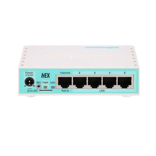 купить Сетевой Маршрутизатор MikroTik RB750Gr3 hEX Router. 5x Ethernet 10/100/1000, USB, PoE в Алматы