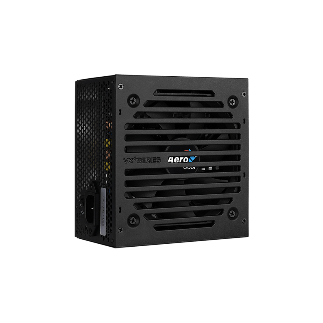 купить Блок питания, Aerocool, VX PLUS 500, 500W, ATX, (230V None-PFC), 20 4 pin, 4 4pin, 3*Sata, 3*Molex, 1*FDD, 1*PCI-E 6 2 pin, Поддержка Haswell, Вентилятор 12 см, Кабель питания, Чёрный в Алматы